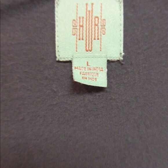 Anthropologie tank by HWR navy w/metallic threads Large - Picture 7 of 7